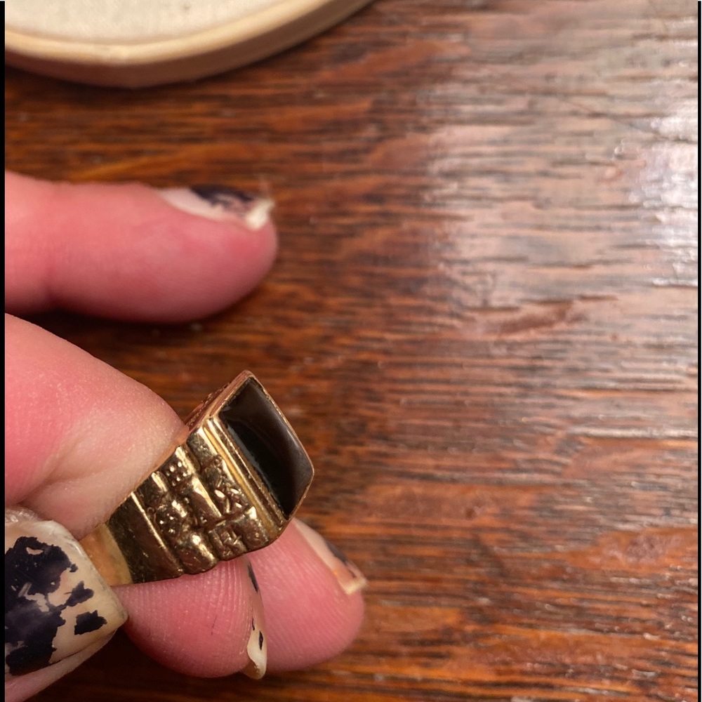 Supreme S/S14 14k Black Onyx Pinky Ring sz7